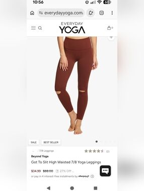 Beyond yoga.. got to slit high waisted yoga leggings (XS)